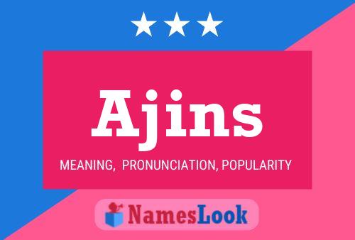 ملصق اسم Ajins