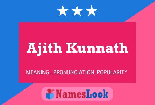 ملصق اسم Ajith Kunnath