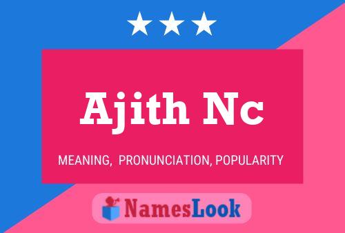 ملصق اسم Ajith Nc