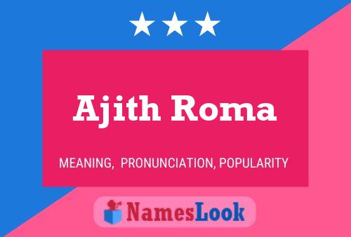 ملصق اسم Ajith Roma