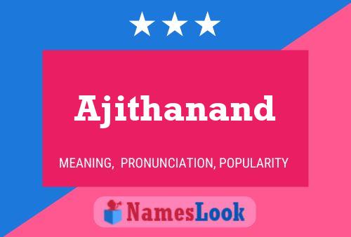 ملصق اسم Ajithanand