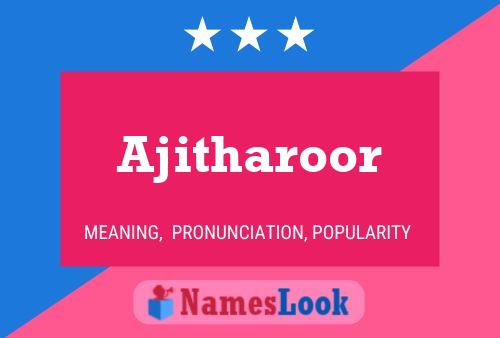 ملصق اسم Ajitharoor