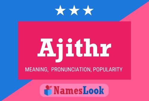 ملصق اسم Ajithr