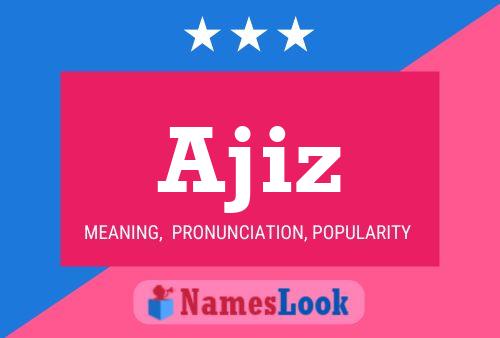 ملصق اسم Ajiz