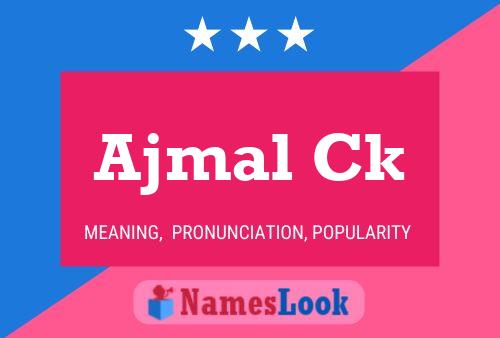 ملصق اسم Ajmal Ck