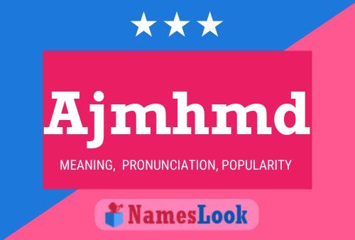 ملصق اسم Ajmhmd