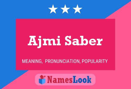 ملصق اسم Ajmi Saber