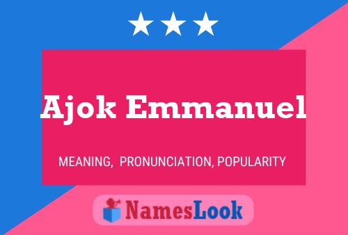 ملصق اسم Ajok Emmanuel