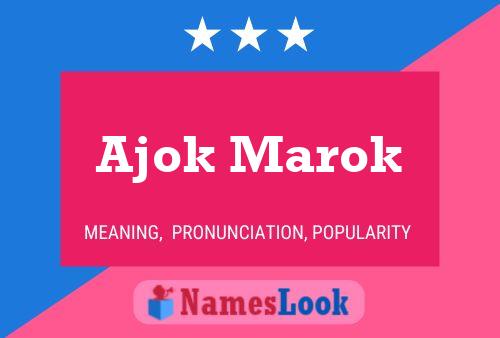 ملصق اسم Ajok Marok