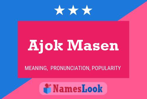 ملصق اسم Ajok Masen