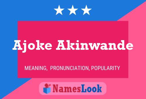 ملصق اسم Ajoke Akinwande