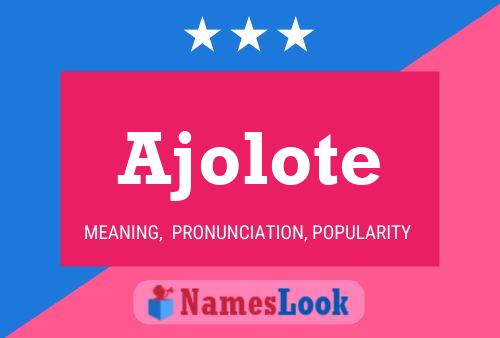 ملصق اسم Ajolote