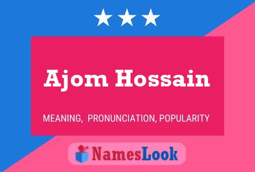 ملصق اسم Ajom Hossain