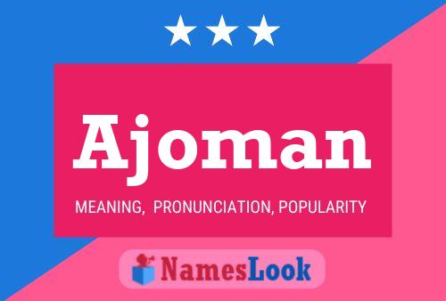 ملصق اسم Ajoman