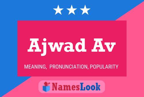 ملصق اسم Ajwad Av