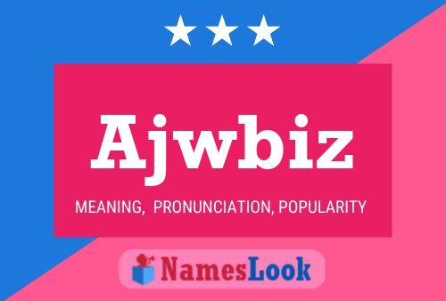 ملصق اسم Ajwbiz