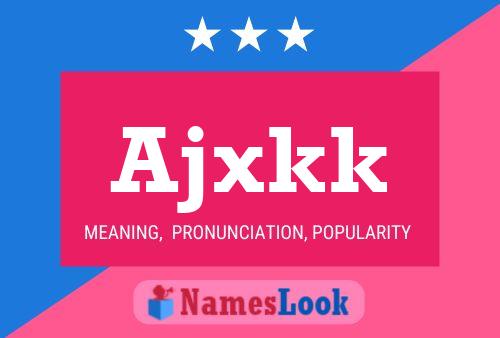 ملصق اسم Ajxkk