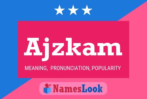 ملصق اسم Ajzkam