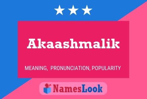 ملصق اسم Akaashmalik