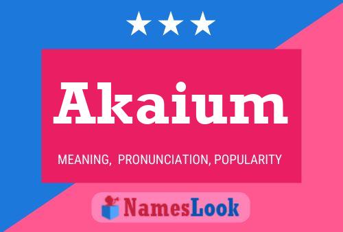 ملصق اسم Akaium