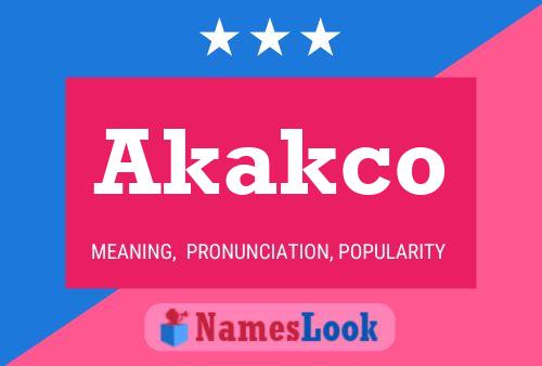 ملصق اسم Akakco