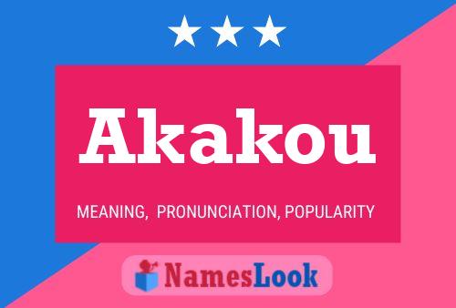 ملصق اسم Akakou