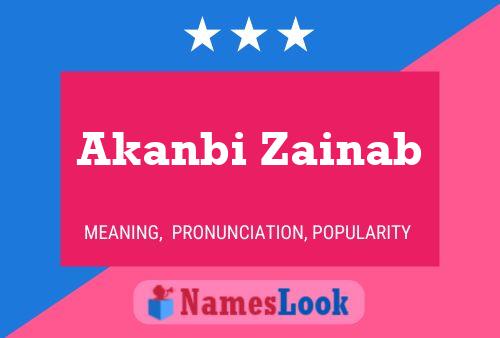 ملصق اسم Akanbi Zainab