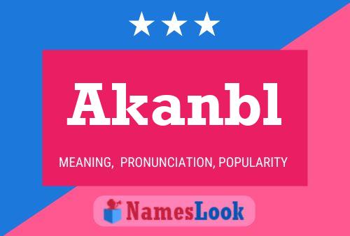 ملصق اسم Akanbl