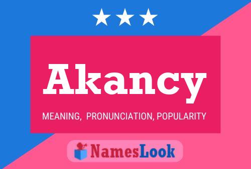 ملصق اسم Akancy