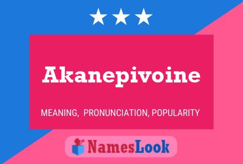 ملصق اسم Akanepivoine