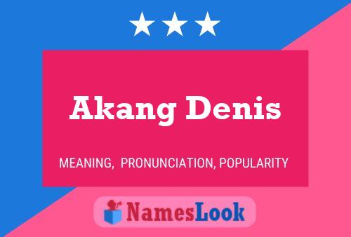 ملصق اسم Akang Denis