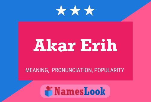 ملصق اسم Akar Erih