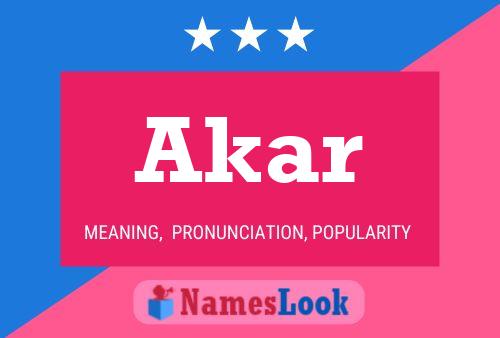 ملصق اسم Akar