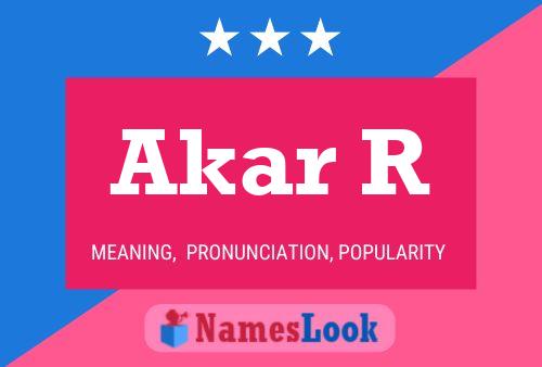 ملصق اسم Akar R