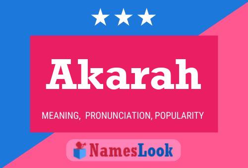 ملصق اسم Akarah