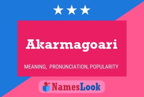 ملصق اسم Akarmagoari