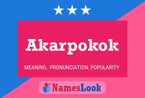 ملصق اسم Akarpokok