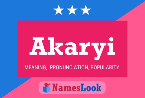 ملصق اسم Akaryi