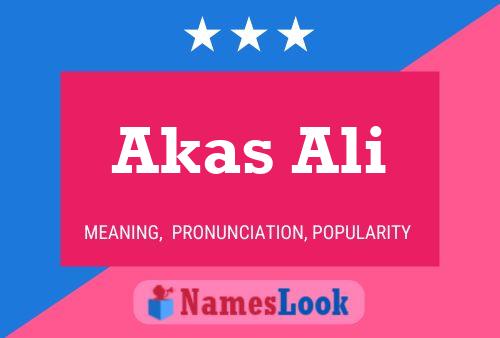 ملصق اسم Akas Ali