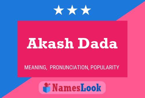 ملصق اسم Akash Dada