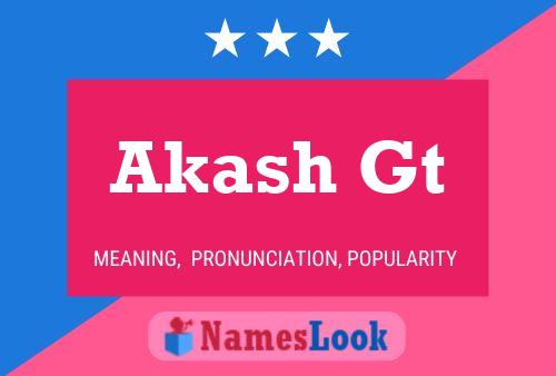 ملصق اسم Akash Gt