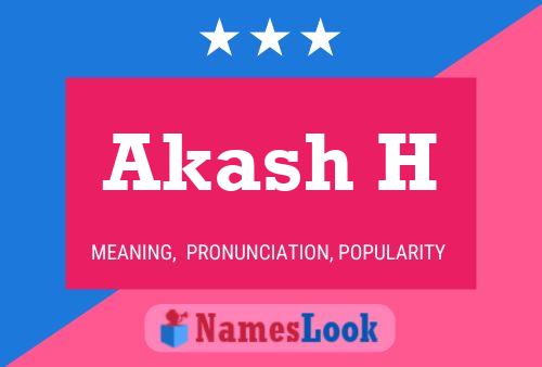 ملصق اسم Akash H