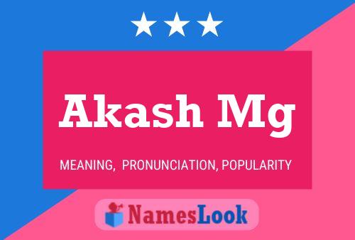 ملصق اسم Akash Mg