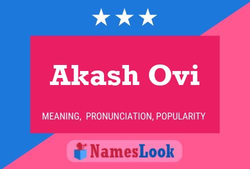 ملصق اسم Akash Ovi