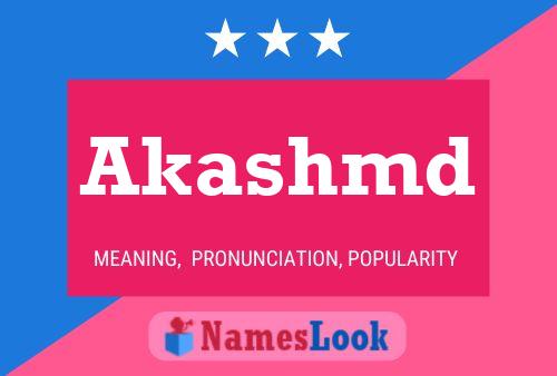 ملصق اسم Akashmd