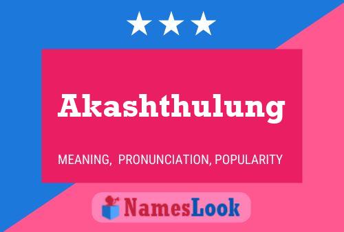 ملصق اسم Akashthulung