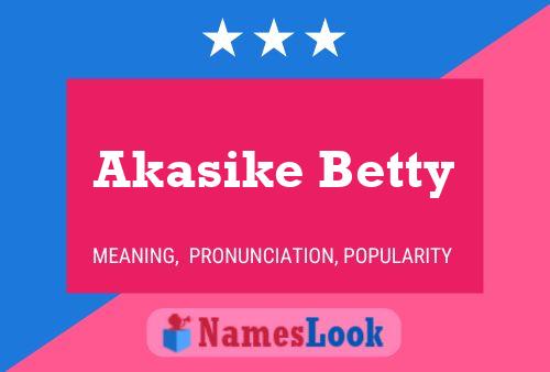 ملصق اسم Akasike Betty