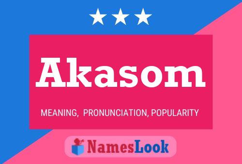 ملصق اسم Akasom