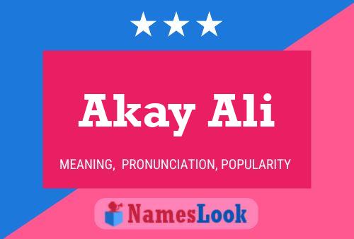 ملصق اسم Akay Ali