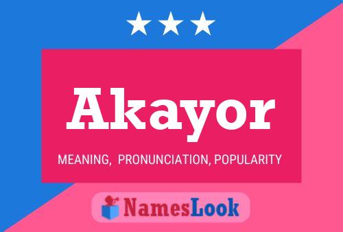 ملصق اسم Akayor